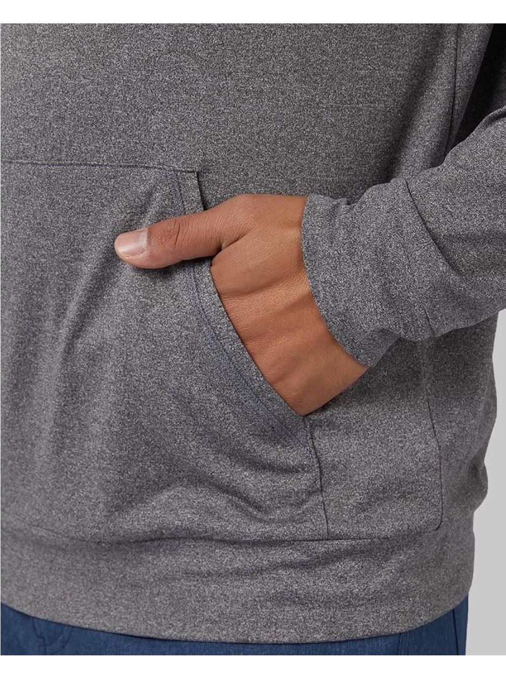 32 Degrees Men's Cool Lightweight Long Sleeve Hoodie Tee, Quick Dry, Anti Odor, - Picture 2 of 8